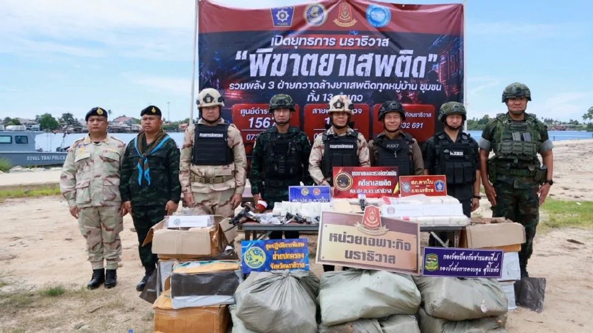 Thai police dismantle major smuggling ring attempting to move RM1.2mil drugs through Malaysia