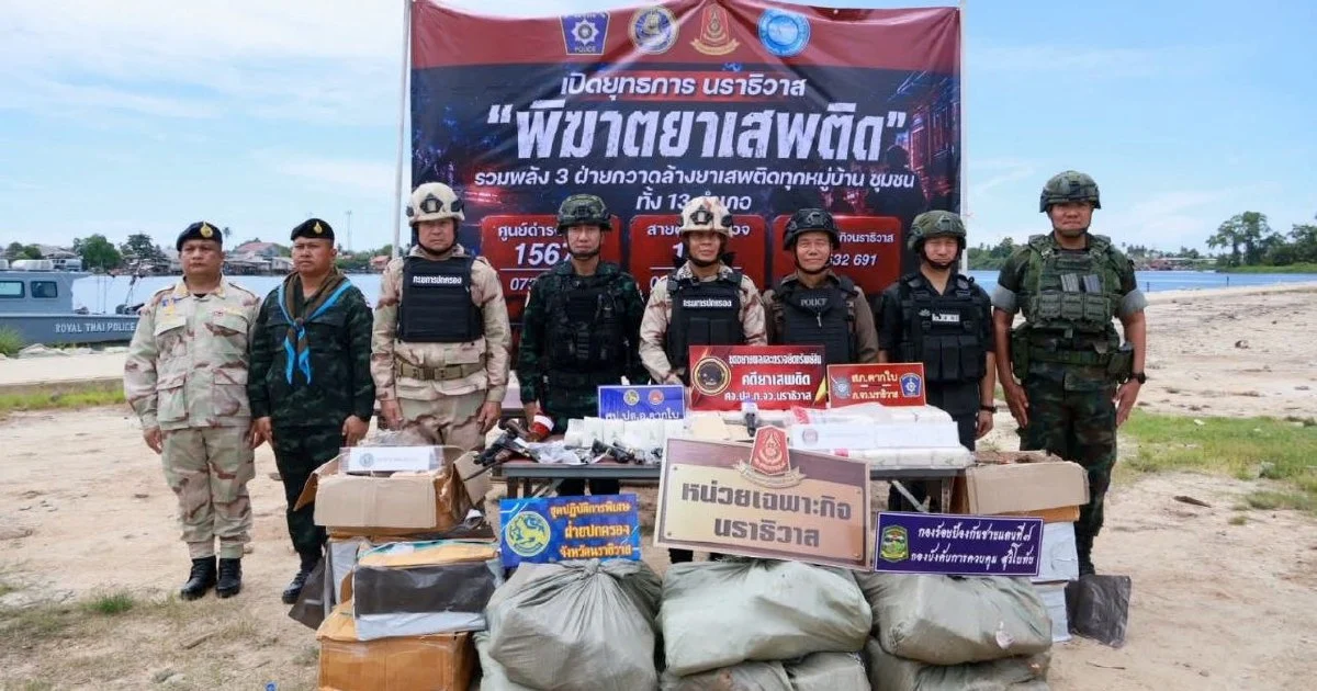 Thai police dismantle major smuggling ring attempting to move RM1.2mil drugs through Malaysia