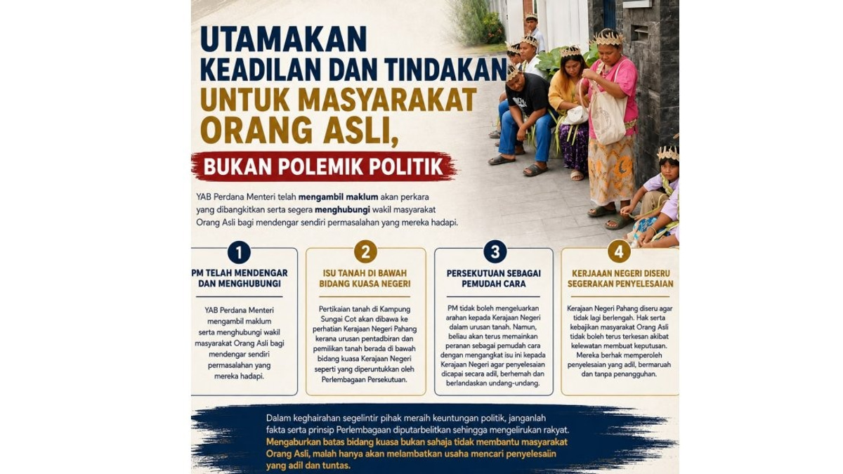 Anwar Ibrahim to Push Pahang Government on Kampung Sungai Cot Orang Asli Land Dispute