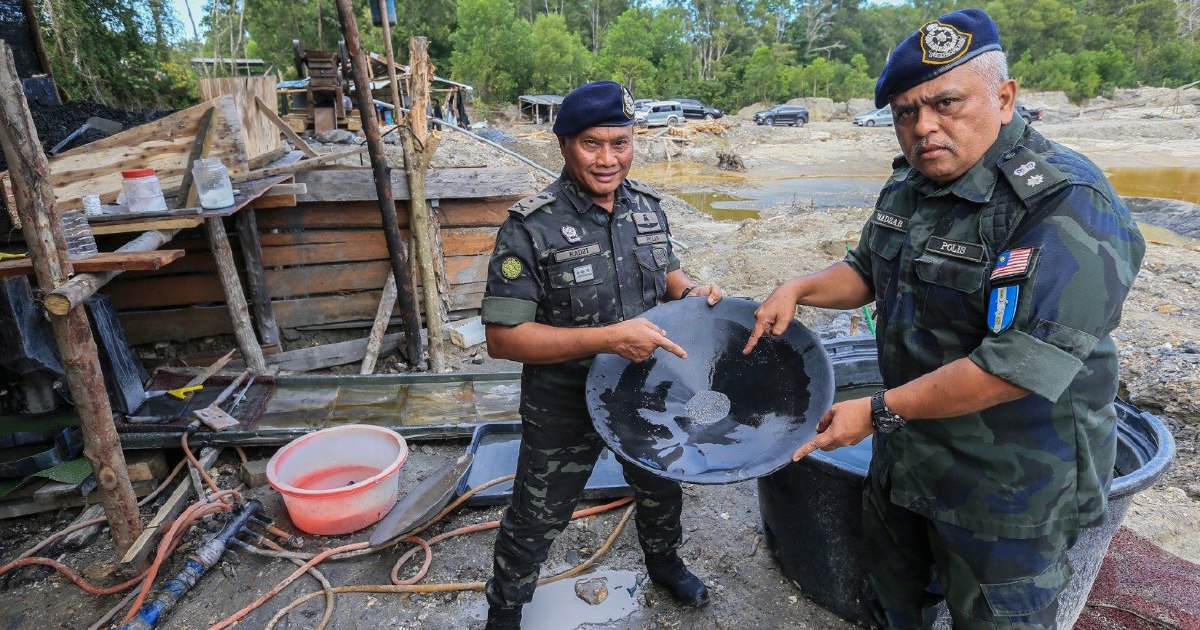 Illegal gold mining operation netting RM13,000 daily dismantled in Terengganu raid