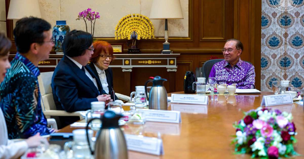 Anwar Ibrahim meets Genron NPO chief to deepen Malaysia-Japan strategic dialogue