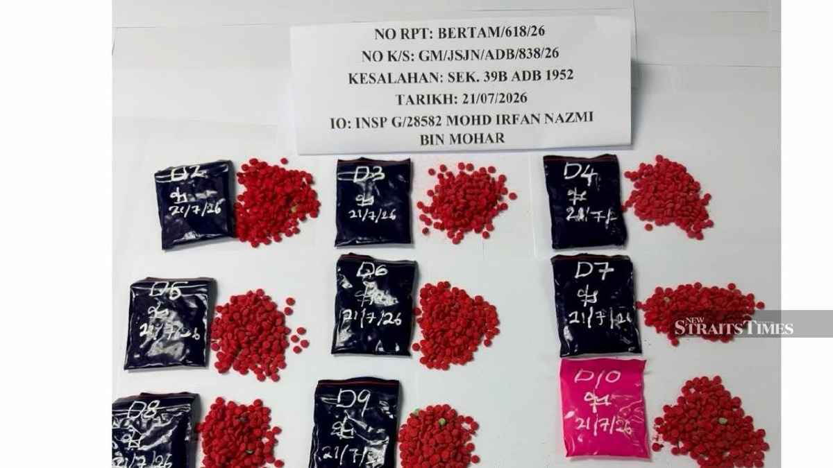Two Myanmar men arrested with 6,000 yaba pills in Gua Musang drug bust