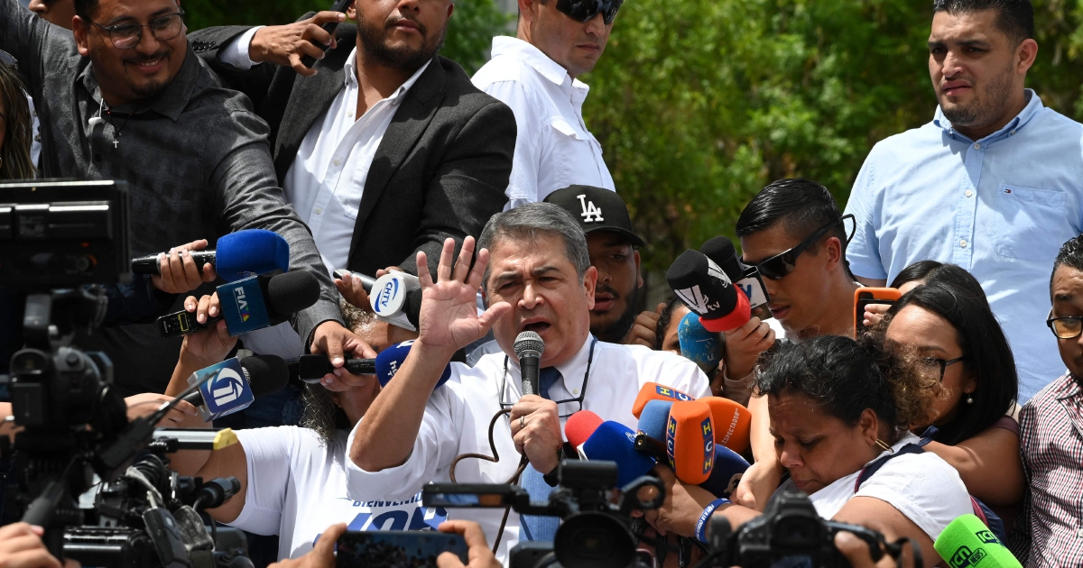Honduran ex-president Hernandez granted freedom during corruption proceedings despite Trump pardon