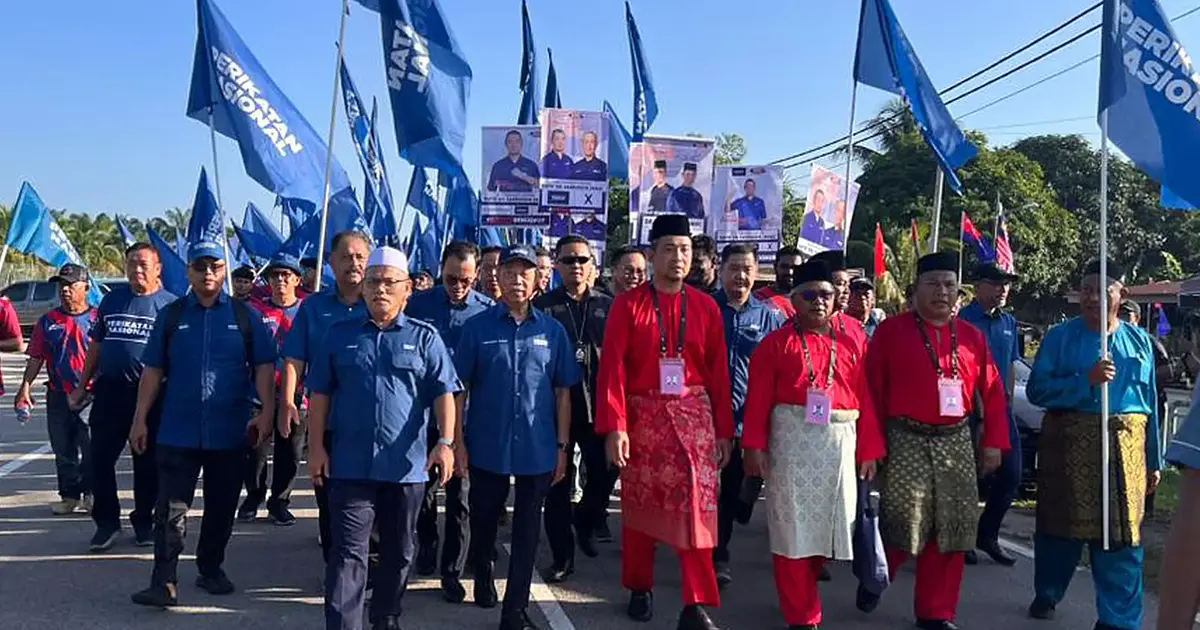 Muhyiddin rallies support for Bukit Kepong candidate in show of party unity