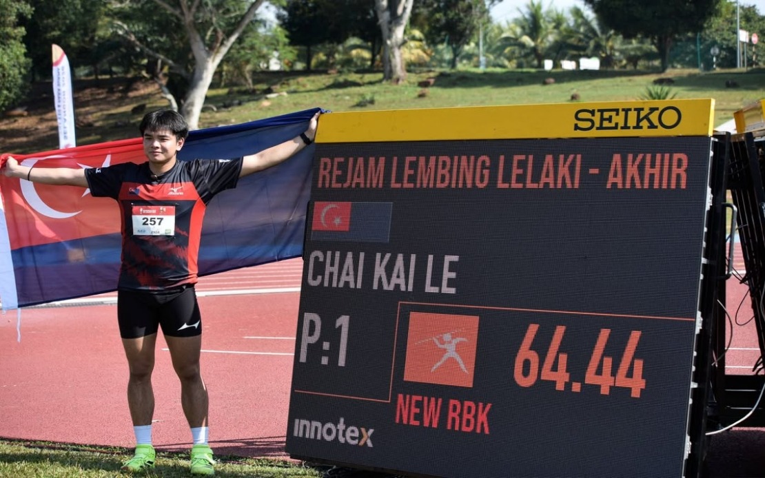 Johor's Kai Le Breaks 26-Year SUKMA Javelin Record at Selangor Games