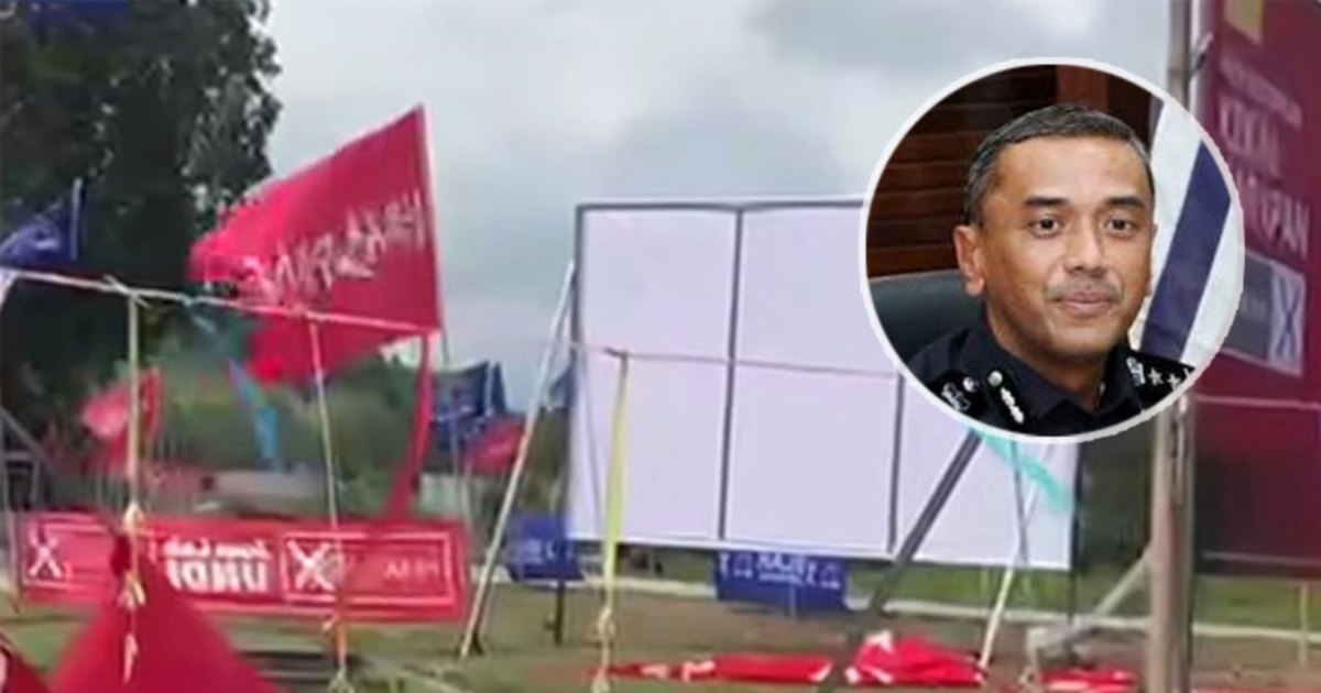 First Election-Related Arrest in Negri Sembilan: Man Detained for Damaging Campaign Flags