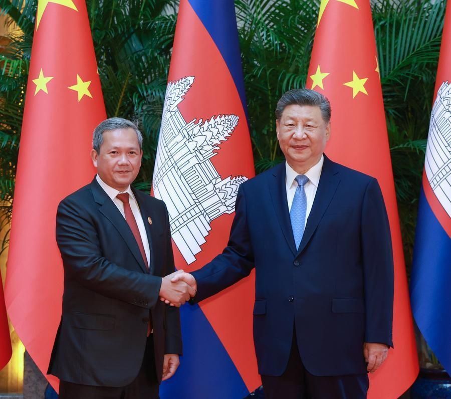 Xi and Hun Manet Reaffirm Strategic Partnership at Shanghai Meeting