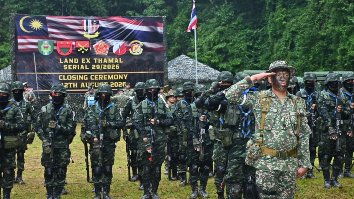 Malaysian and Thai Armies Conduct Joint Training Exercise in Gerik