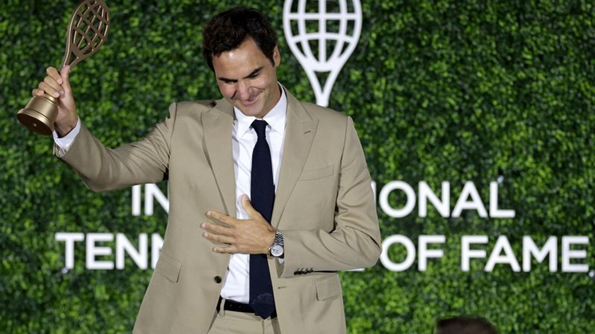 Federer Inducted into Tennis Hall of Fame, Reflects on Love for the Sport