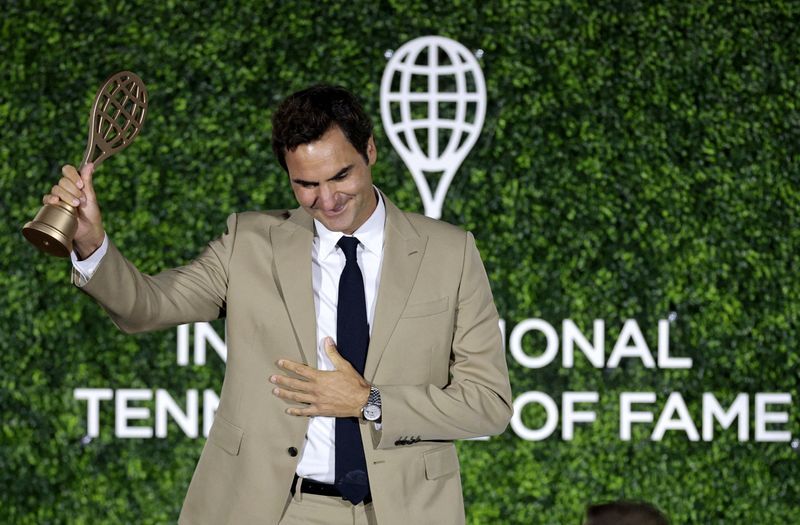 Federer Inducted into Tennis Hall of Fame, Reflects on Love for the Sport