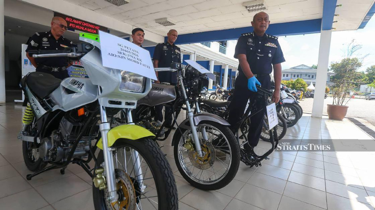 Four teenagers arrested over motorcycle theft ring targeting KTMB parking in Sungai Petani