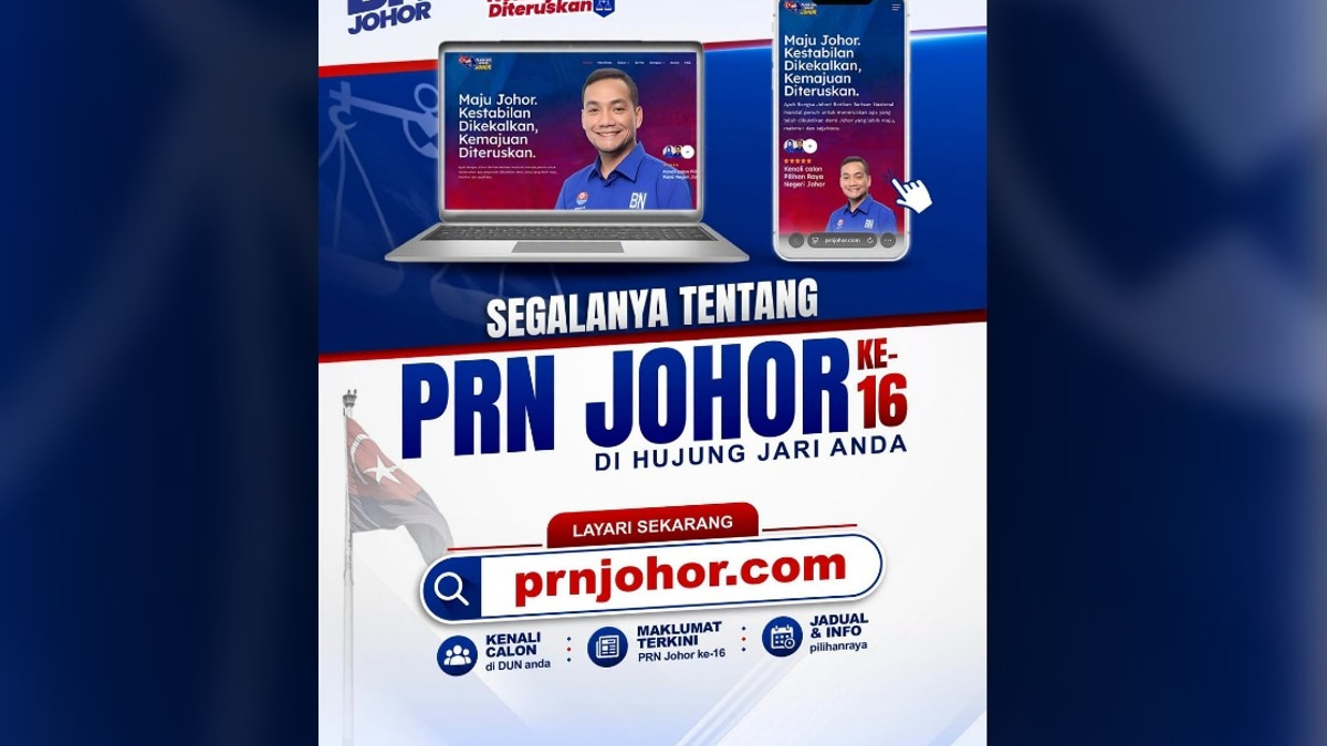 Official Johor Election Website Launched as BN Pushes Digital-First Campaign Strategy