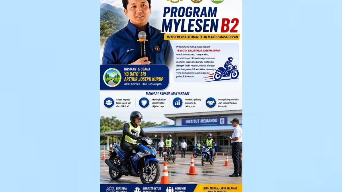 MyLesen B2 Mobile Licensing Programme Returns to Pensiangan, Expanding Access for Rural Motorcyclists