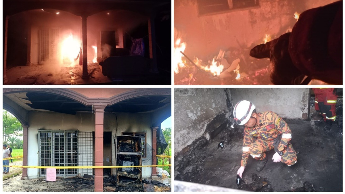 Myanmar Refugee Family Perishes in Perak House Fire; Wife Hospitalised