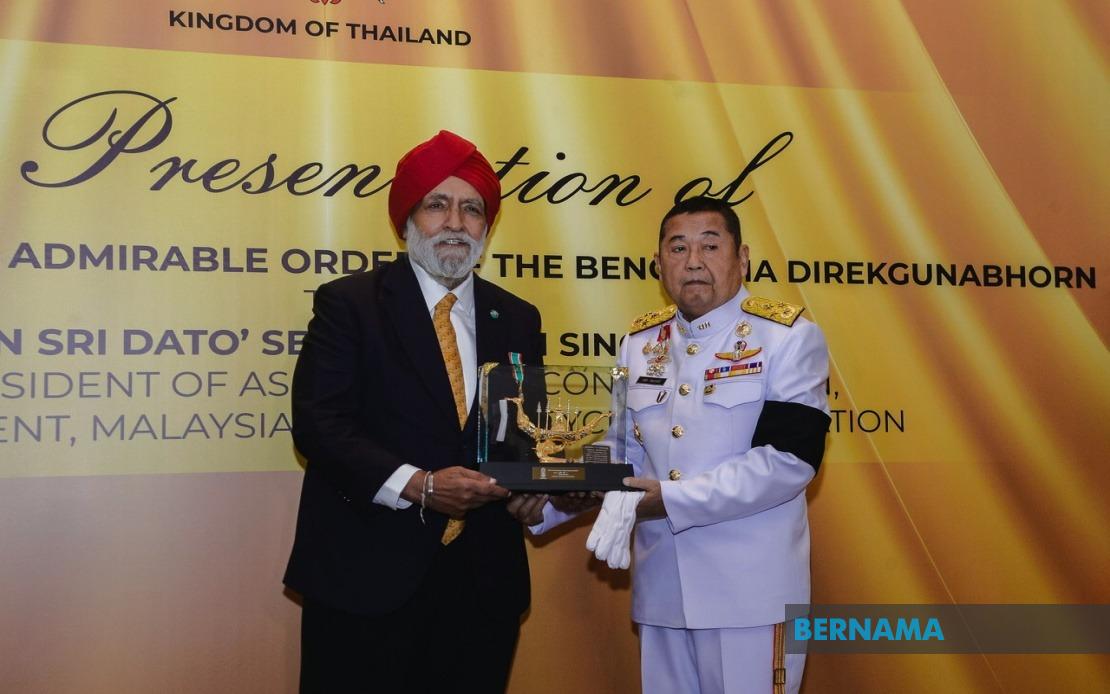 Darshan Singh Honoured with Thailand's Royal Insignia for Cycling Legacy