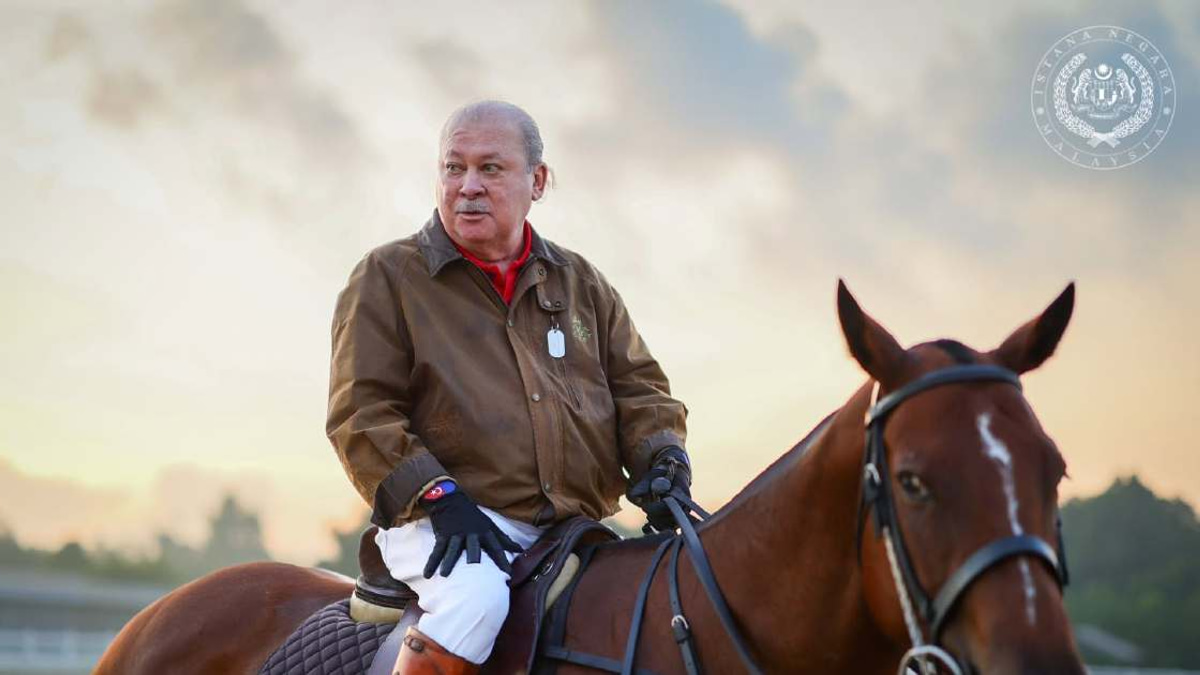 King Maintains Regular Equestrian Routine at Johor Polo Club