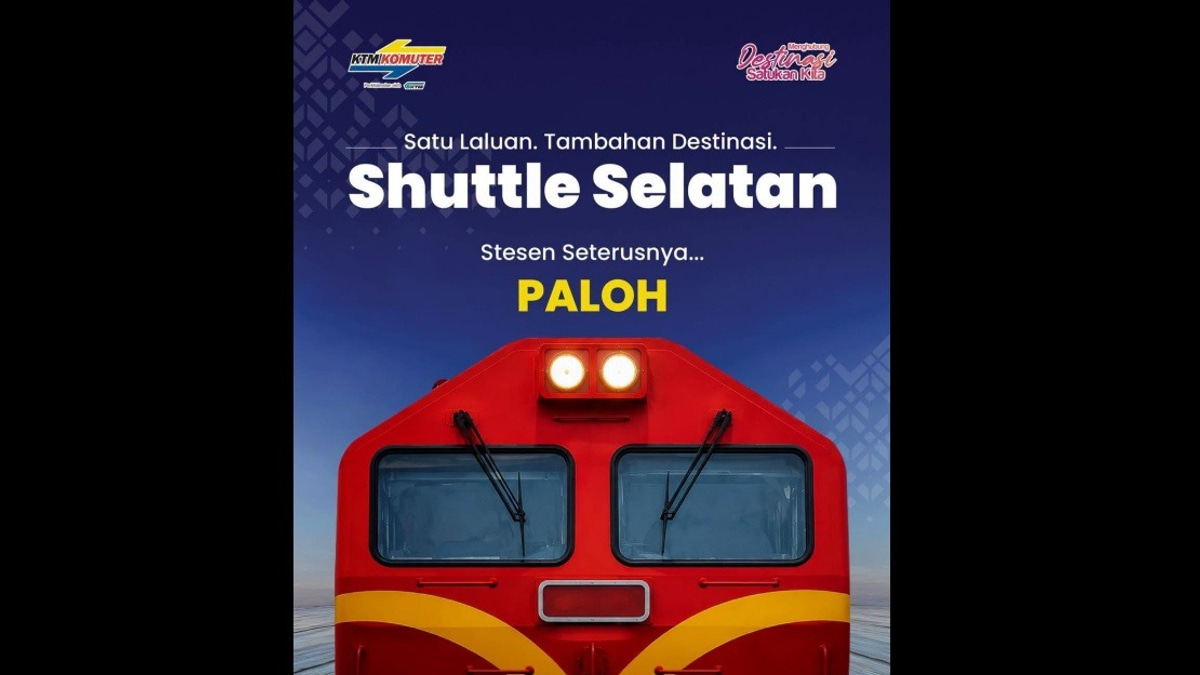 KTMB Extends Southern Shuttle Rail Service to Paloh From August 8