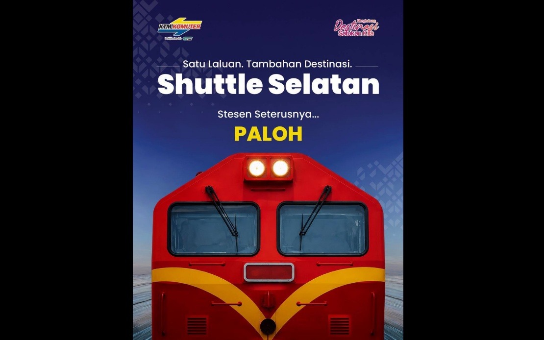 KTMB Extends Southern Shuttle Rail Service to Paloh From August 8
