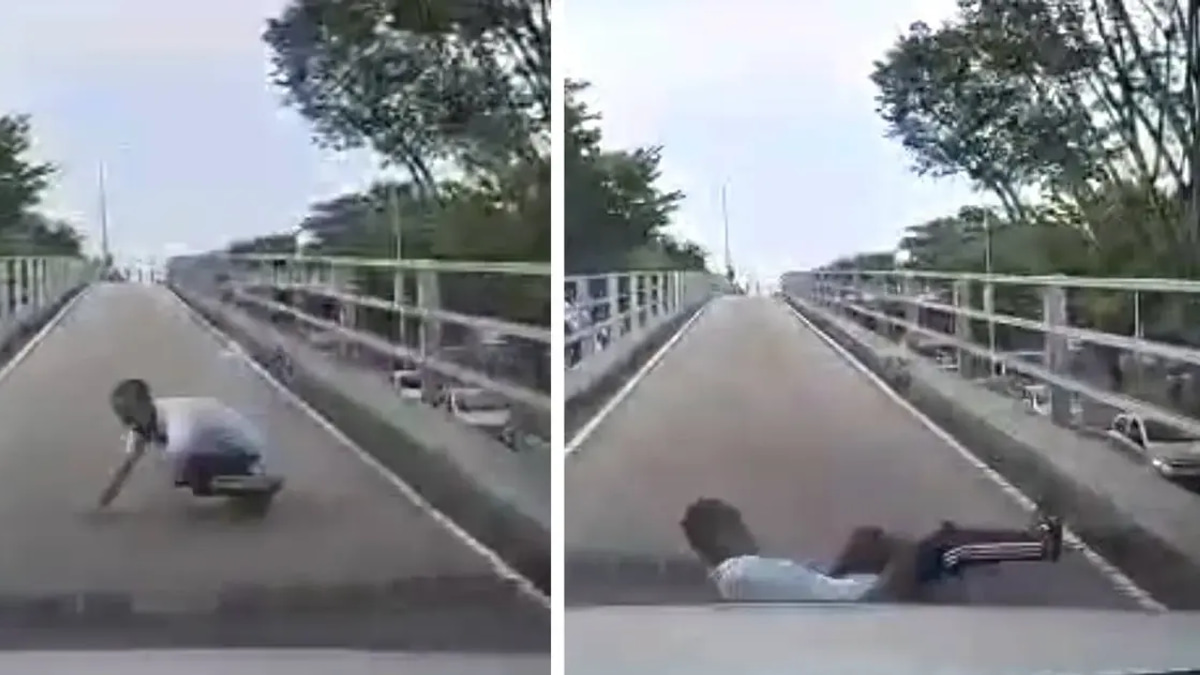 Myanmar National Who Fell from Batu Lanchang Flyover Had Prior Run-ins with Law, Police Reveal