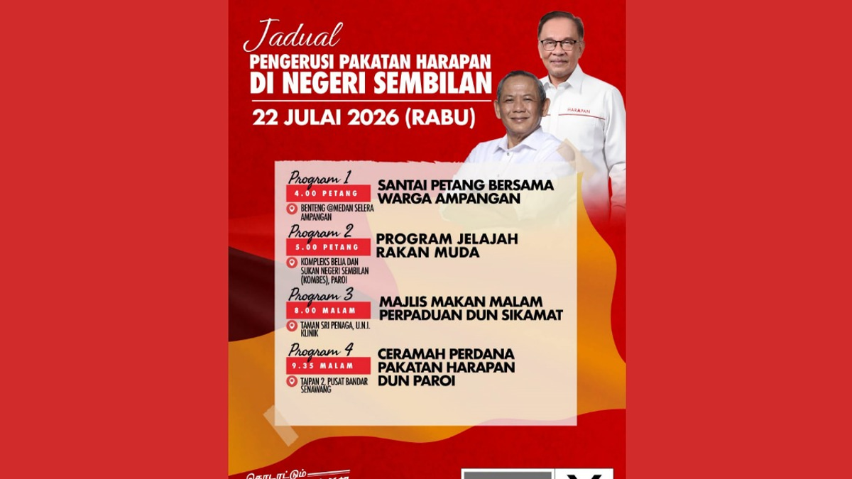 Anwar Launches Intensive Negeri Sembilan Campaign Push as PH Bids to Retain State