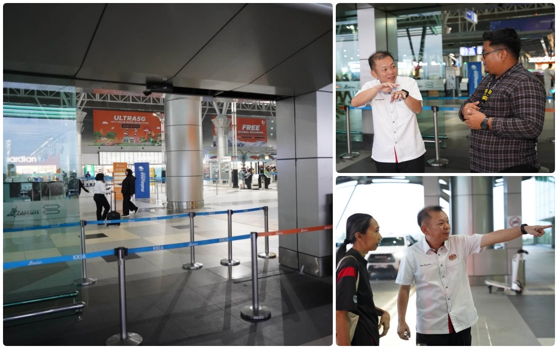 Driver Injured as SUV Crashes into KKIA Departure Hall Glass Entrance