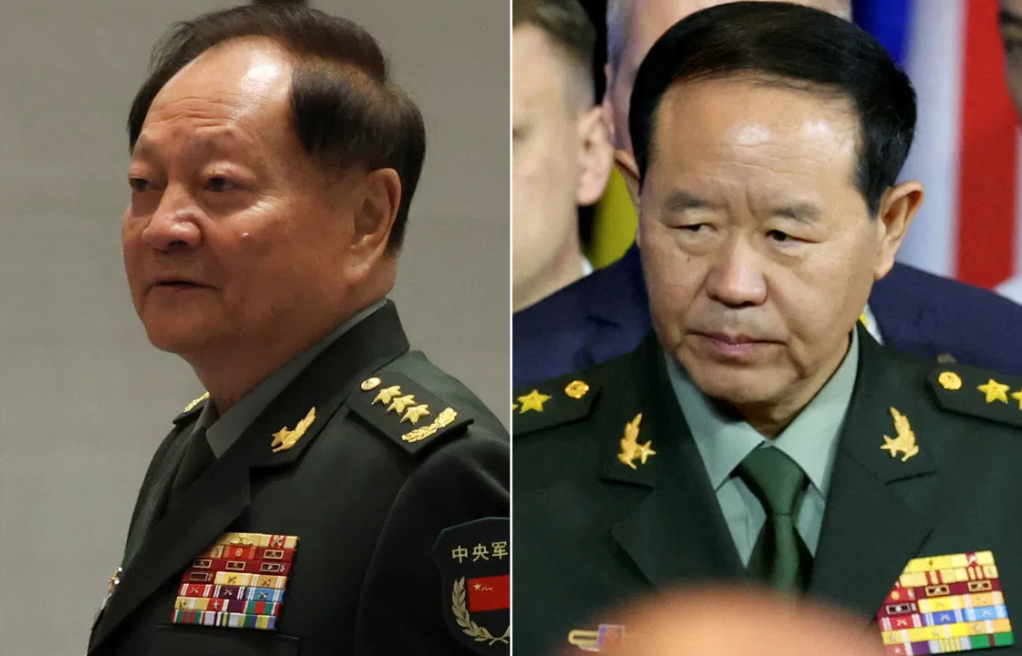 China purges two senior generals from military commission in latest corruption sweep