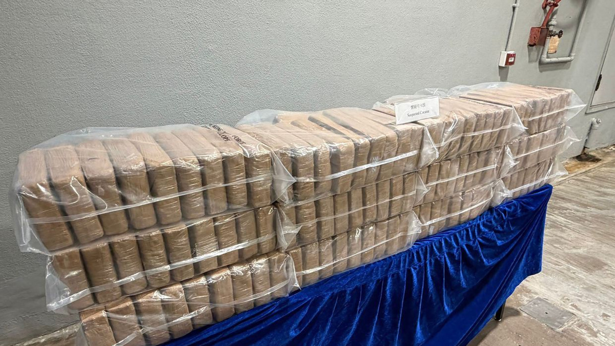 Hong Kong police seize 361kg of cocaine in coordinated yacht raids, marking year's largest trafficking bust