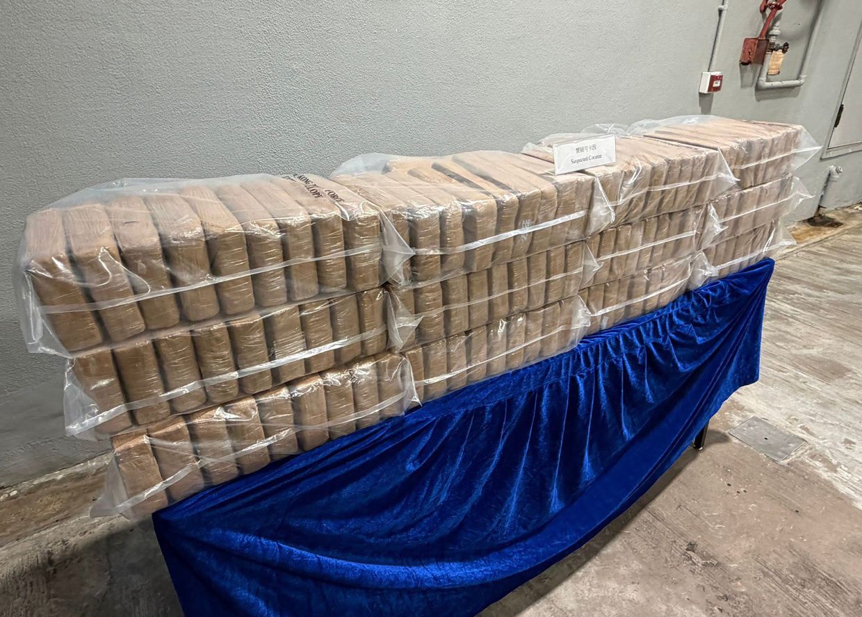 Hong Kong police seize 361kg of cocaine in coordinated yacht raids, marking year's largest trafficking bust