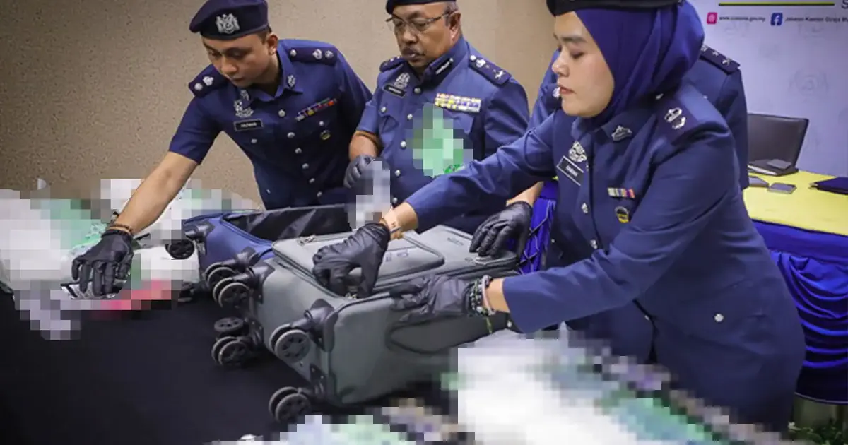 Two Arrested at Kuching Airport in RM1.32 Million Drug Smuggling Attempt