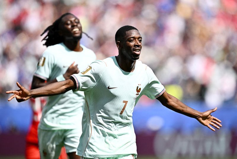Dembele's hat-trick blitz secures top spot as France sweep past weakened Norway 4-1