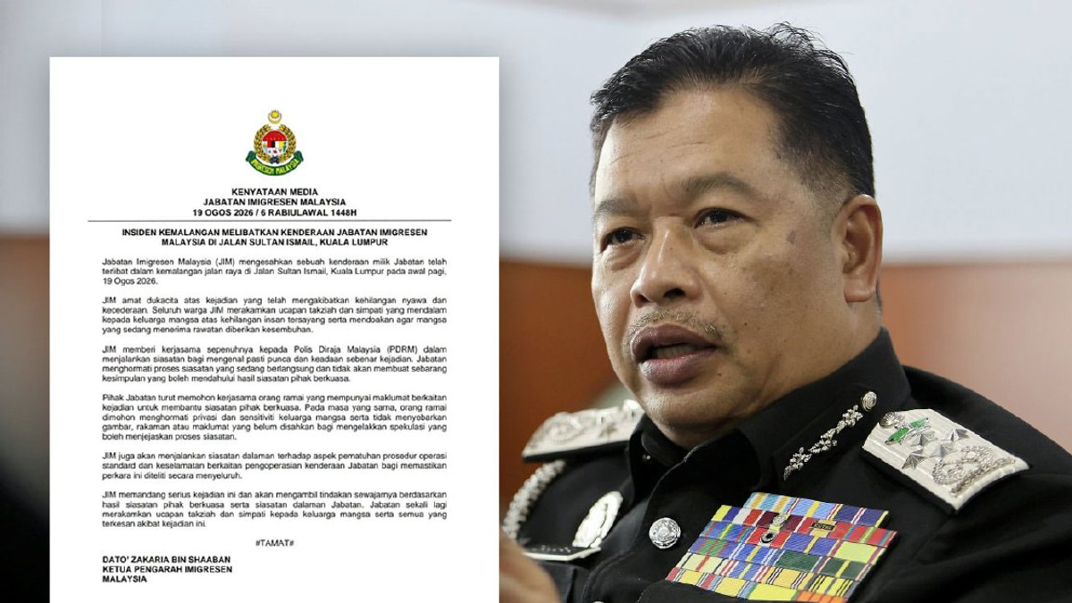 Immigration Department to launch internal inquiry into Jalan Sultan Ismail fatal vehicle crash