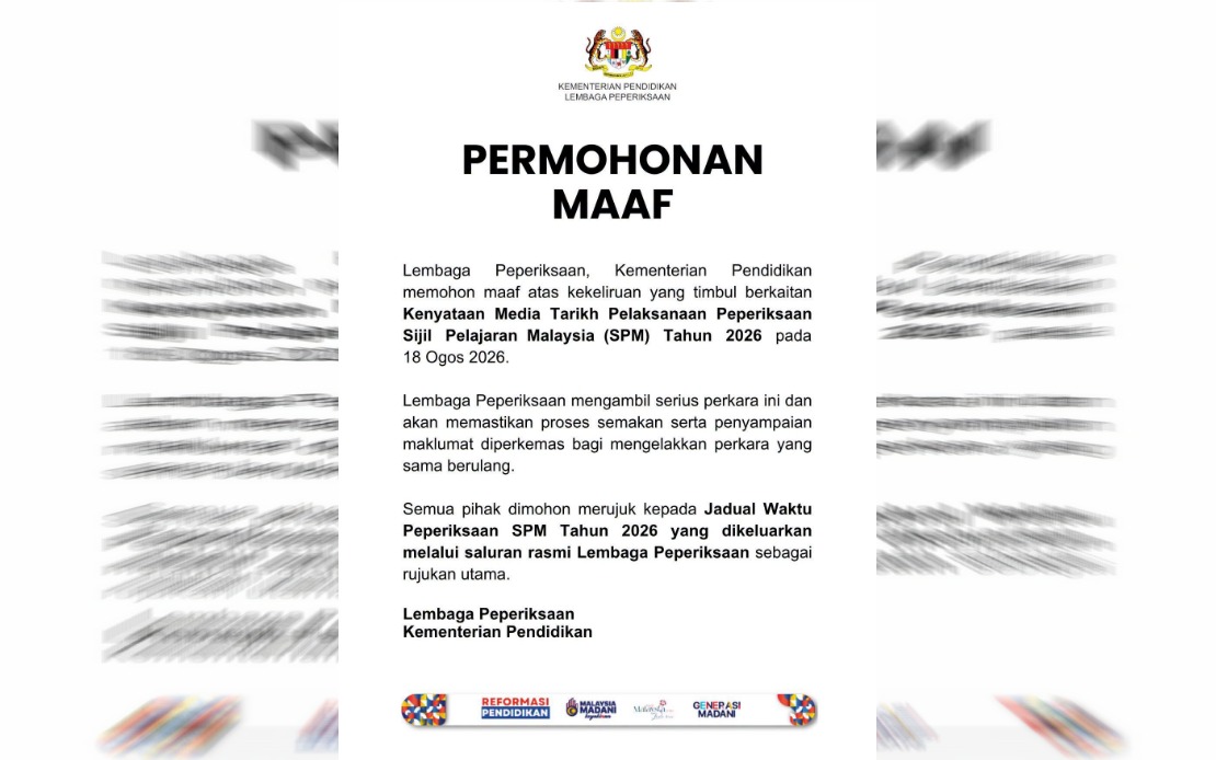 Education Ministry Clarifies SPM 2026 Exam Schedule After Communication Mix-up