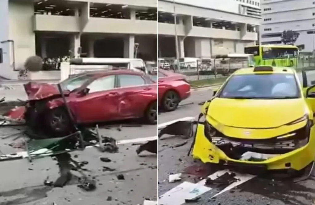 Singapore man charged with drug-impaired driving after Kallang crash injures two