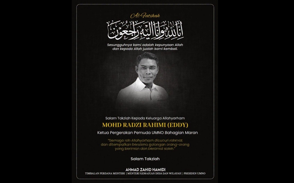 Mohd Radzi Rahimi Death Marks Significant Loss for UMNO, Says Ahmad Zahid