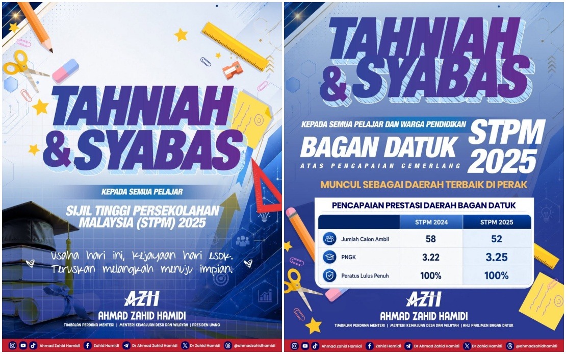 Bagan Datuk Shines in STPM 2025 with Top Performance in Perak