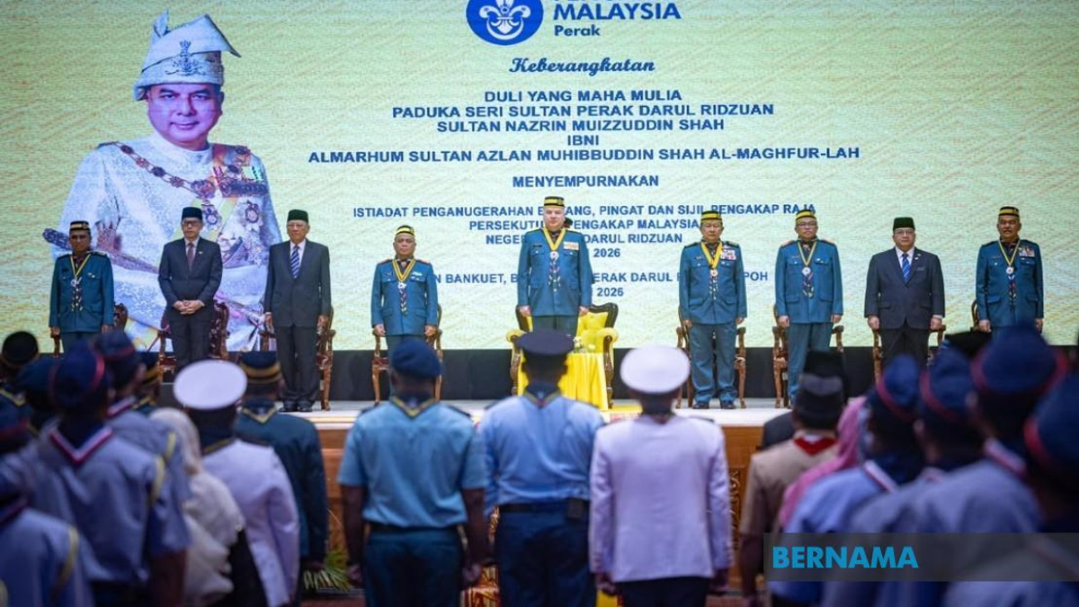 Sultan Nazrin Presides Over Perak Scouts Honours Ceremony